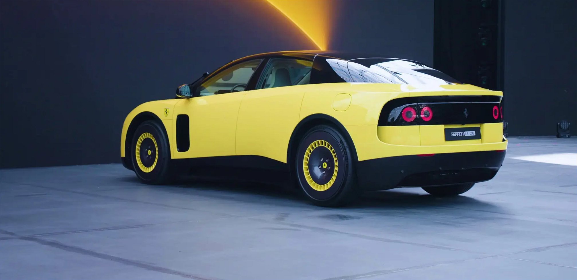 Die Rückseite des Ferrari Luce