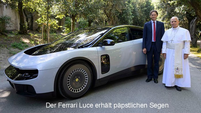 Der Innenraum des Ferrari Luce